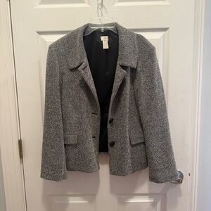 J.Jill Classic Gray Blazer – Size 12 Petite